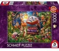 Schmidt Spiele Puzzle Waldgeschichten zur Nacht mit Tiermotiv, 1000 Teile - Bild 1