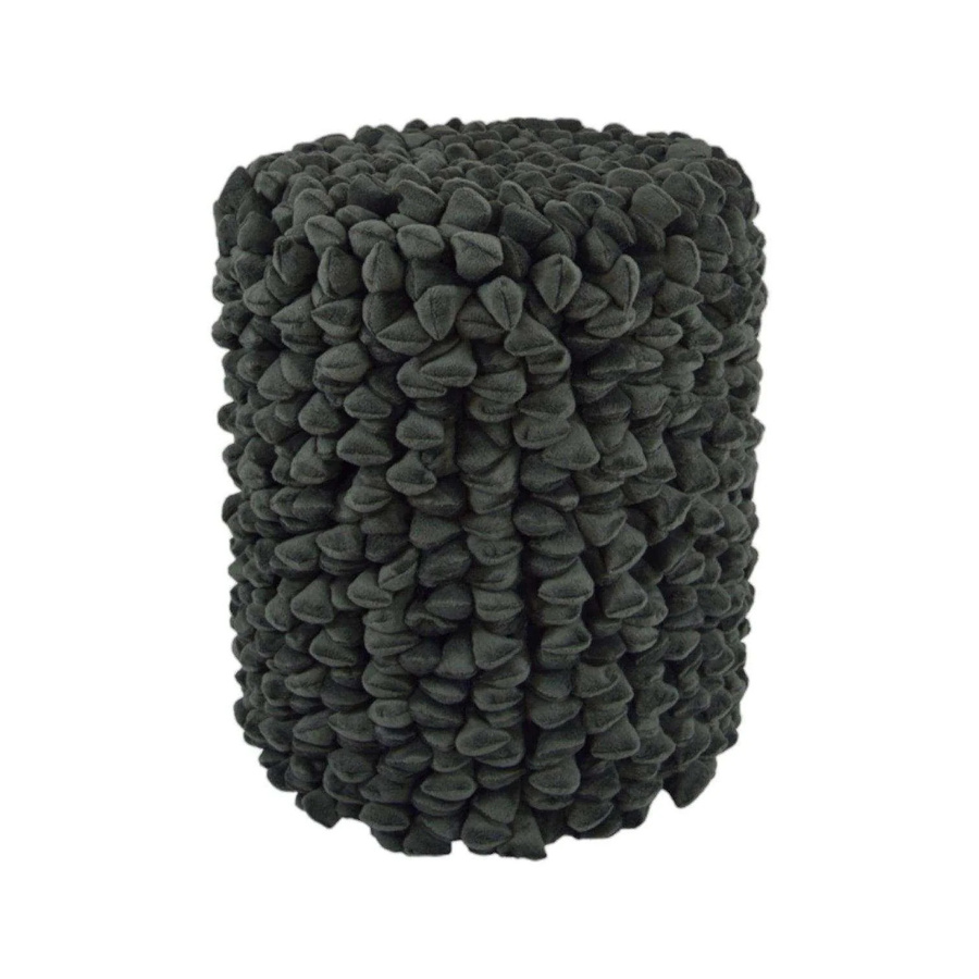 Haans Lifestyle Pebble Pouf Stoff dunkel graphit Durchmesser: 46 cm - Bild 1