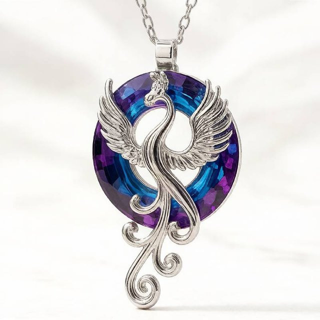 Huitan Halskette Phoenix, Bunt, Zirkonia, Damen - Bild 1