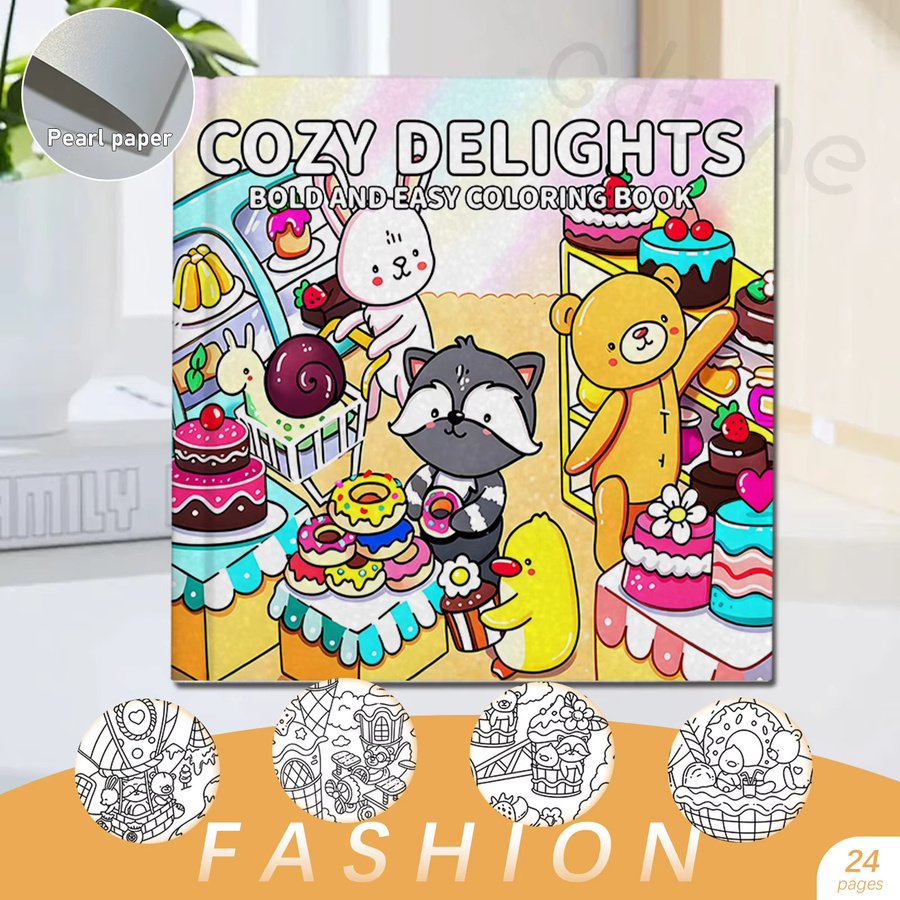COSY DELIGHTS Malbuch für Erwachsene, Tiere, bunt - Bild 2