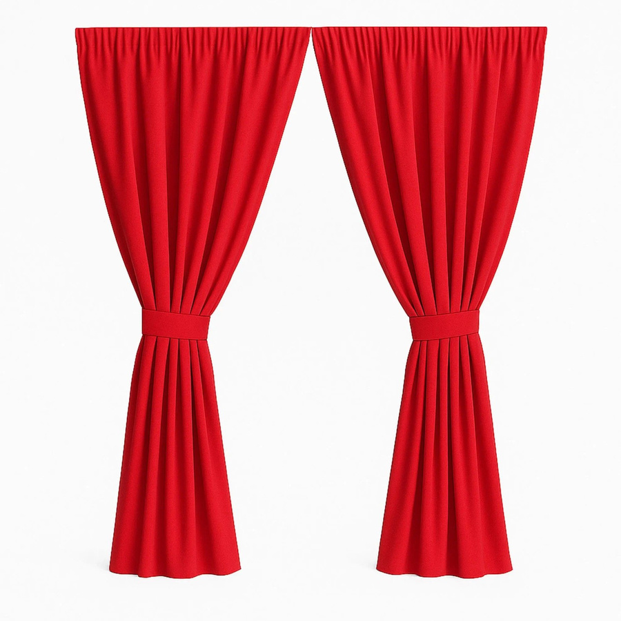 Setgarden Curtain Garden Outdoor Vorhang Rot, 2 Stück, B: 155 cm, H: 240 cm - Bild 2