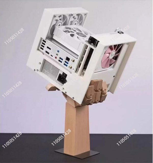 Mini-ITX Sea-View Computergehäuse im 3D-Druck-Design für kleine PCs in Schwarz oder Weiß - Bild 1