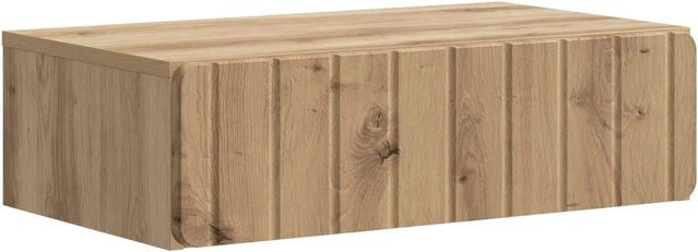 vidaXL Wandmontierter Beistelltisch Artisan-Eiche, Braun, B/T/H: 59 x 34,5 x 17 cm - Bild 1