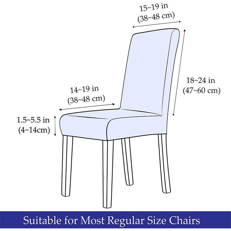 Yiran Furniture Samt-Stuhlbezug aus Jacquard-Polyester für Esszimmerstühle, elastischer Stretch-Schonbezug - Bild 4