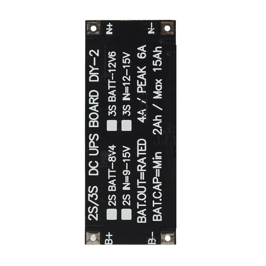 diymore Bidirektionales Lade- und Entlademodul 2/3S mit Ladeschutz, USV-Steuerplatine für unterbrechungsfreie Stromversorgung, DC 12/15V 50W 4A, Schwarz - Bild 3