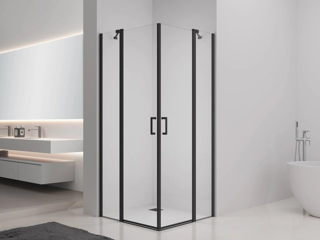 baliv Duschkabine DUK-90.51E Schwarz Matt B/T: 90 x 90 cm - Bild 1