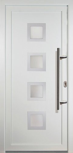 Meeth Kunststoff-Haustür Signum Exklusiv in Weiß mit satiniertem Glaseinsatz, nach innen öffnend, ohne Türgriff - Bild 1