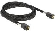 Delock Internes SAS-Kabel 6Gbit/s mit 4x Mini SAS HD SFF-8643 auf 4x Mini SAS HD SFF-8643 in Schwarz, Länge: 1,0 m - Bild 2