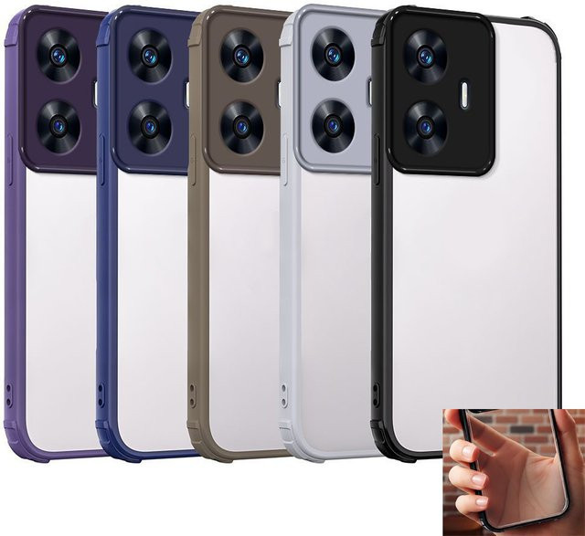 Xiaomi Poco F7 Schutzhülle aus hartem Acryl in Lila – Stoßfeste Anti-Drop Handyhülle - Bild 1