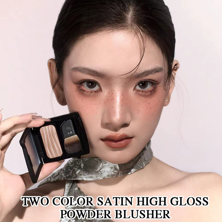 cheeryep Qianyan Spring Blooms Blush Palette Cold Brew, Baked Blush & Highlighter - Bild 4
