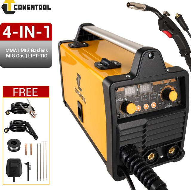 CONENTOOL 200A MIG Inverter Schweißgerät 4 in 1 für MMA und WIG Schweißarbeiten - Bild 1