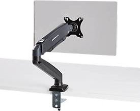 Schäfer Shop Select Monitorarm MX8-112 Schwarz für 1 Display bis 32 Zoll und bis 8 kg mit VESA 75x75 mm, höhenverstellbar, neigbar, schwenkbar und drehbar mit Kabelführung und Tischklemme - Bild 1