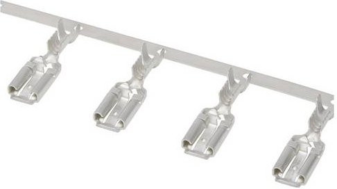 Molex 19439-0003 Flachsteckhülse in Silber auf einer Vollrolle - Bild 1