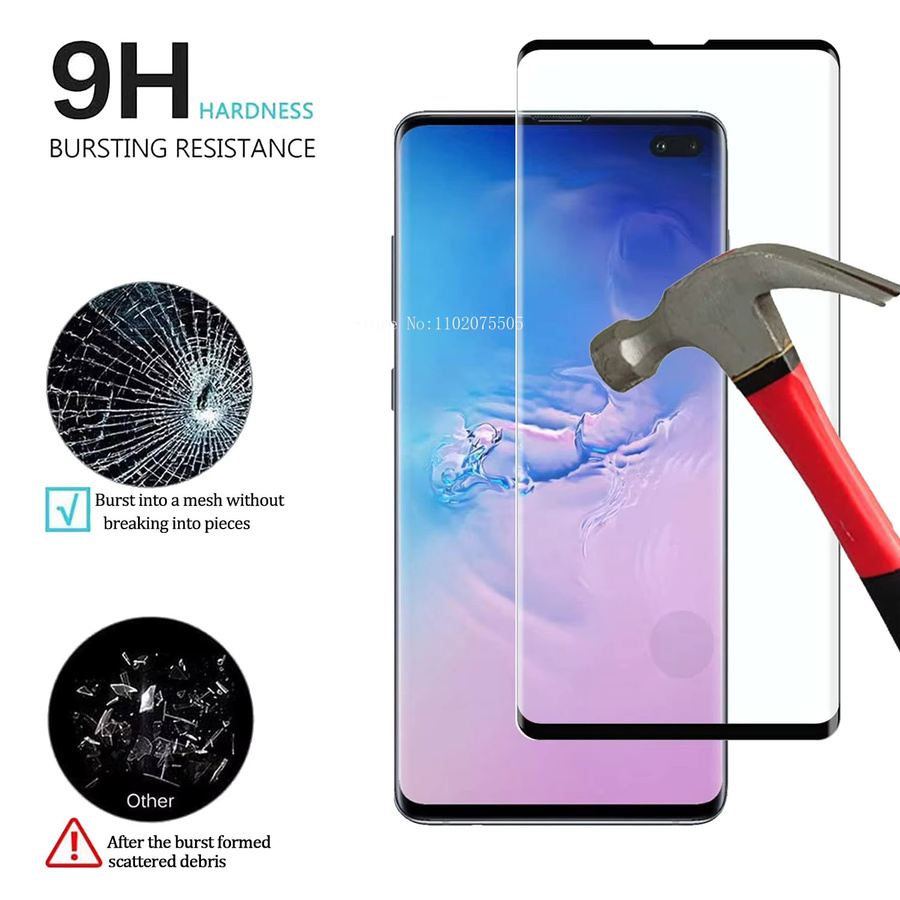 4er-Pack gehärtetes Displayschutzglas für Samsung Galaxy S10 Plus S20 S21 S22 S23 Ultra Plus Note 20 Ultra, transparent - Bild 5