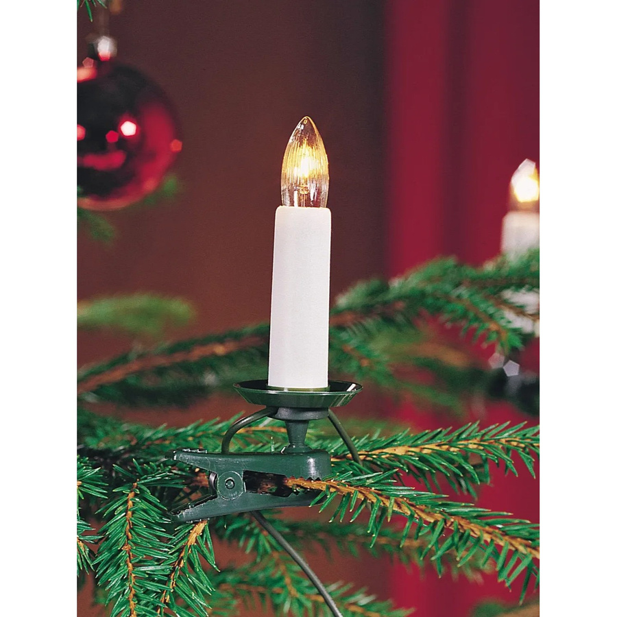 Konstsmide LED Lichterkette für Weihnachten mit 35 warmweißen Glühlampen, grün, 18,6 m - Bild 2