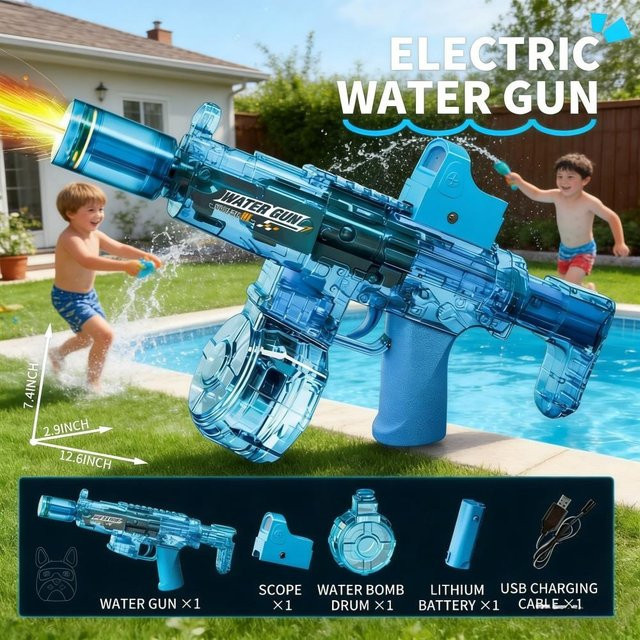 CTMA MP5 Hochdruck Automatische Elektrische Wasserpistole, Blau - Bild 1