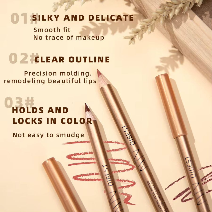 QIBEST Lipliner-Set, 12-teilig, Nude, Matt - Bild 3