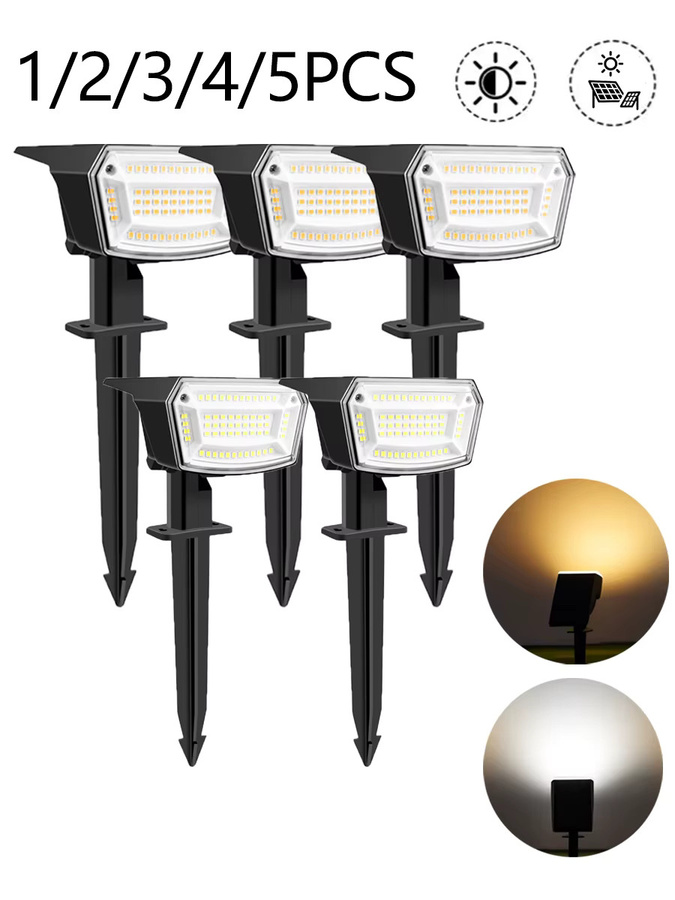 Guillermo Solarstrahler für den Außenbereich mit 59 LEDs, IP65 wasserdicht, dimmbar, warmweiß, Schwarz/Weiß - Bild 6