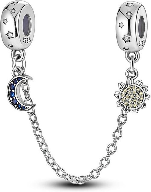 YIRAN Jewelry Anhänger Sonne Mond, Sterlingsilber, Zirkonia, Damen - Bild 1
