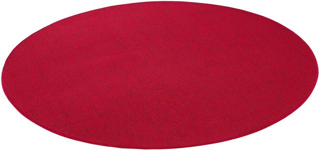Snapstyle Feinschlingen Velour Teppich Strong Rot Rund Durchmesser: 200 cm - Bild 1