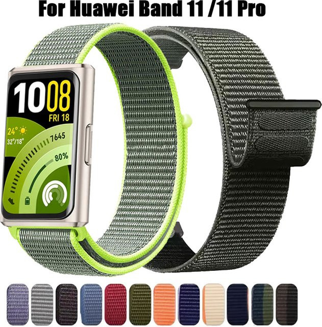 Huawei Uhrenarmband Nylon, Schwarz, Unisex - Bild 1