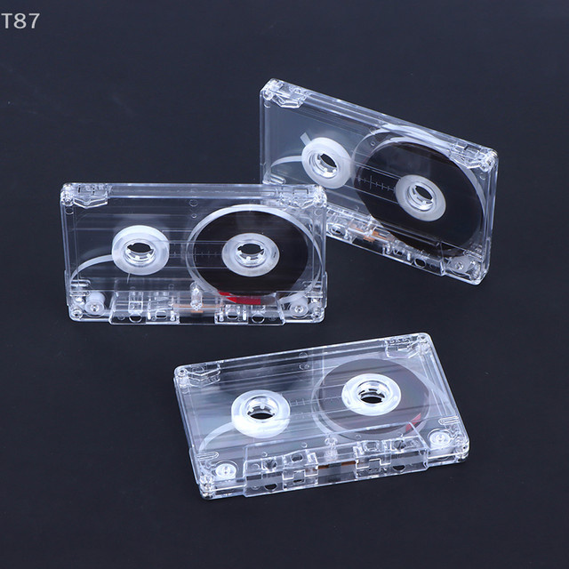Leere Audio-Kassetten für Musikaufnahmen mit magnetischem Band in der Farbe Transparent (45/60/90 Minuten) - Bild 1