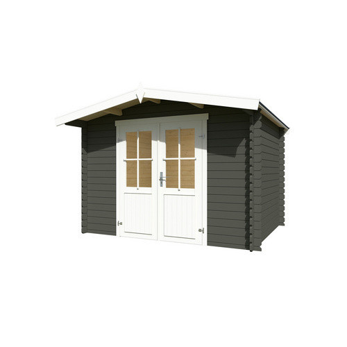Lasita Maja Gartenhaus Baltimore in Grüngrau, B/H/T: 324 x 222,3 x 290 cm - Bild 3