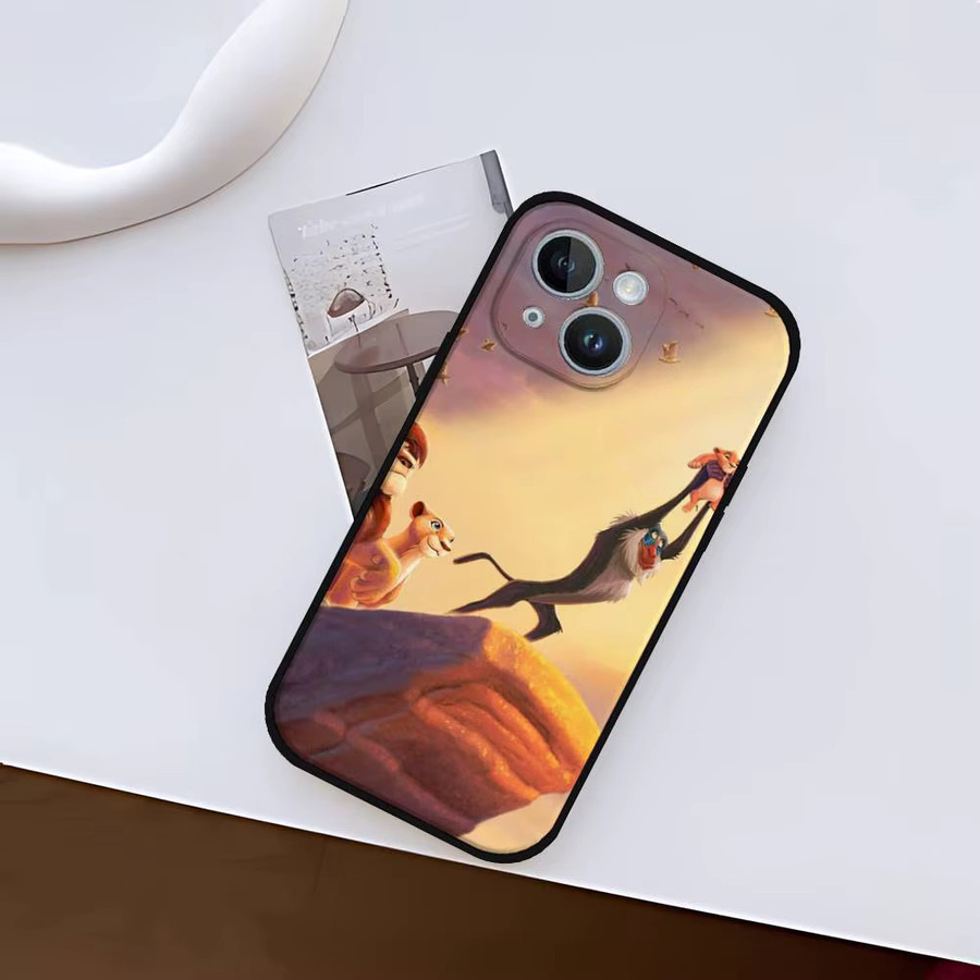 Mesuca Lions Kings Movie Handyhülle aus Silikon für iPhone 17 16 15 14 13 12 11 Pro Max Mini X Xs XR in Schwarz und Multicolour - Bild 2