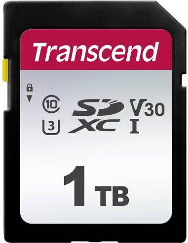 Transcend SDXC Speicherkarte 1TB SDC300S, UHS-I, V30, Schwarz - Bild 1