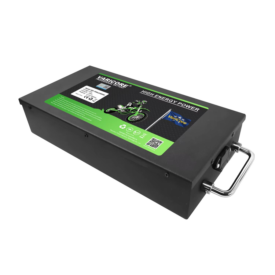 VariCore Schutz-Lithium-Akku 60V 30Ah mit 18650 Zellen für City Coco inklusive V-Ladegerät, Schwarz - Bild 3