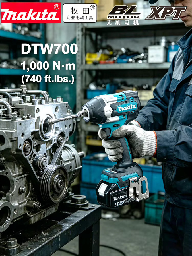 Makita Akku Schlagschrauber DTW700 1/2 Zoll bürstenlos 18V LXT - Bild 5