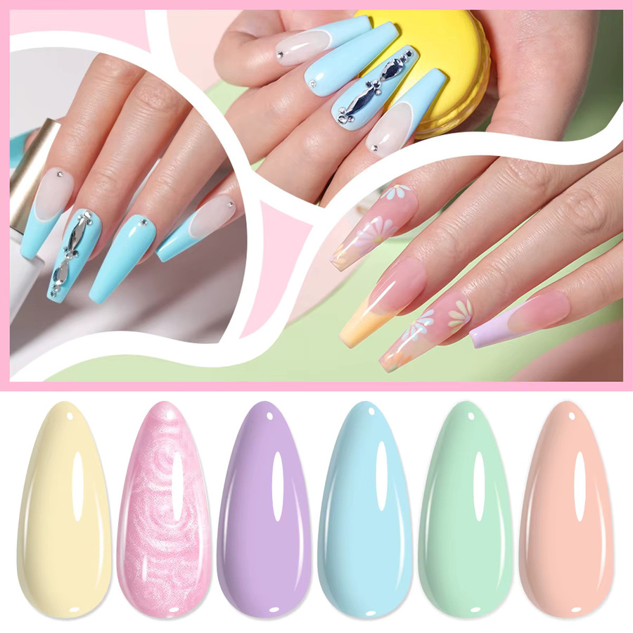 QAZIXU Gel-Nagellack-Set, Glänzend, Unisex - Bild 5