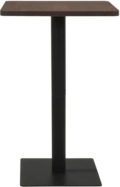 vidaXL Bistrotisch Dunkle Esche in Braun, B/T/H: 78,5 x 78,5 x 107 cm - Bild 1