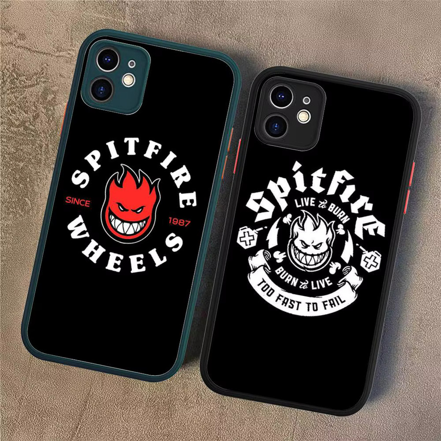 Potdemiel Skateboard Handyhülle für iPhone 16 15 14 13 12 11 Pro Max Plus XS in Schwarz mit mattem Finish - Bild 2