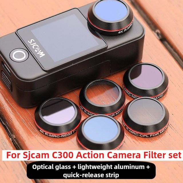 SJCAM C300 Filter Kit ND und CPL Objektivfilter für Action Cameras in Schwarz - Bild 1