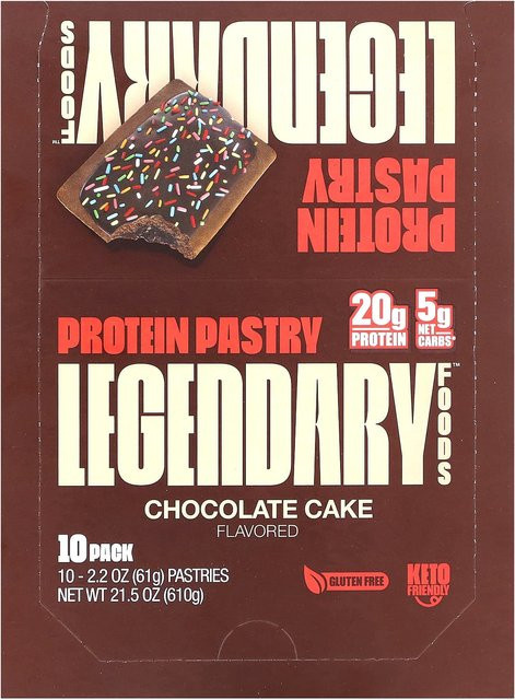 Legendary Foods Proteingebäck Schokoladenkuchen 10 x 62 g - Bild 1