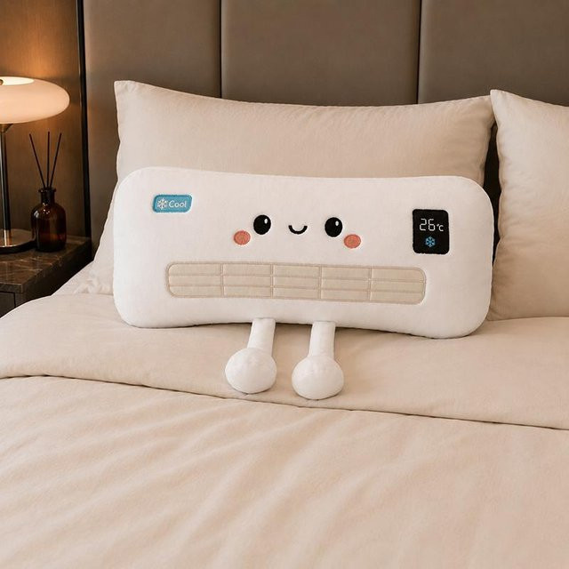 Binchi Fitness Kuschelkissen in Weiß, Kreatives Plüschkissen für Heimdeko und Schlafzimmer, B/H: 53 x 30 cm - Bild 1