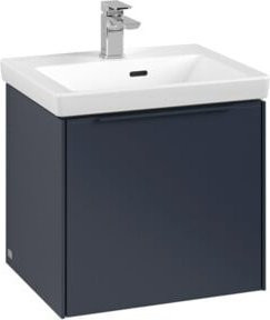 Villeroy & Boch Waschtischunterschrank Subway 3.0 in Blau Matt, Wandmontage mit integrierter LED-Beleuchtung, B: 47,3 cm, T: 42,9 cm, H: 40,8 cm - Bild 1