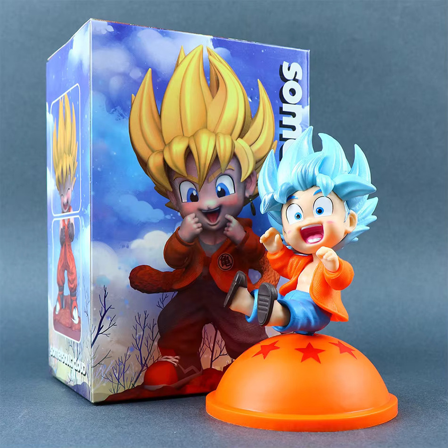 Bandai Son Goku Anime Figur als Kawaii Dekoration für deinen Schreibtisch, Höhe: 14 cm - Bild 1
