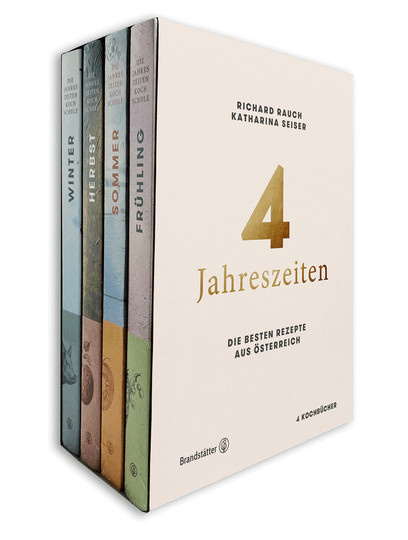 Die Jahreszeiten-Kochschule, 4 Bände, Richard Rauch, Katharina Seiser, Gebundene Ausgabe - Bild 1