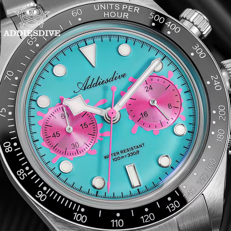 ADDIESDIVE Armbanduhr, Quarz, Edelstahl, Keramiklünette, Herren - Bild 3