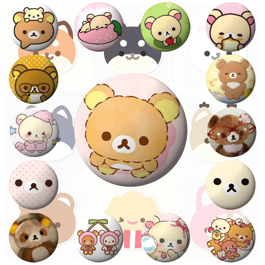Mesuca Anstecknadel Rilakkuma, Metall, Bunt, Unisex - Bild 3
