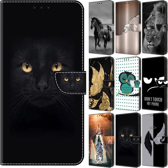 Magnetische Flip Wallet Ledertasche für Xiaomi Redmi Note 14 13 Pro Plus 4G/5G und weitere Modelle, Farbe: Schwarz - Bild 1