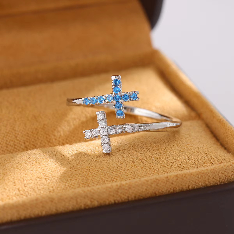 GaGa-Duck Ring, 925 Silber, Kristall, Unisex - Bild 3