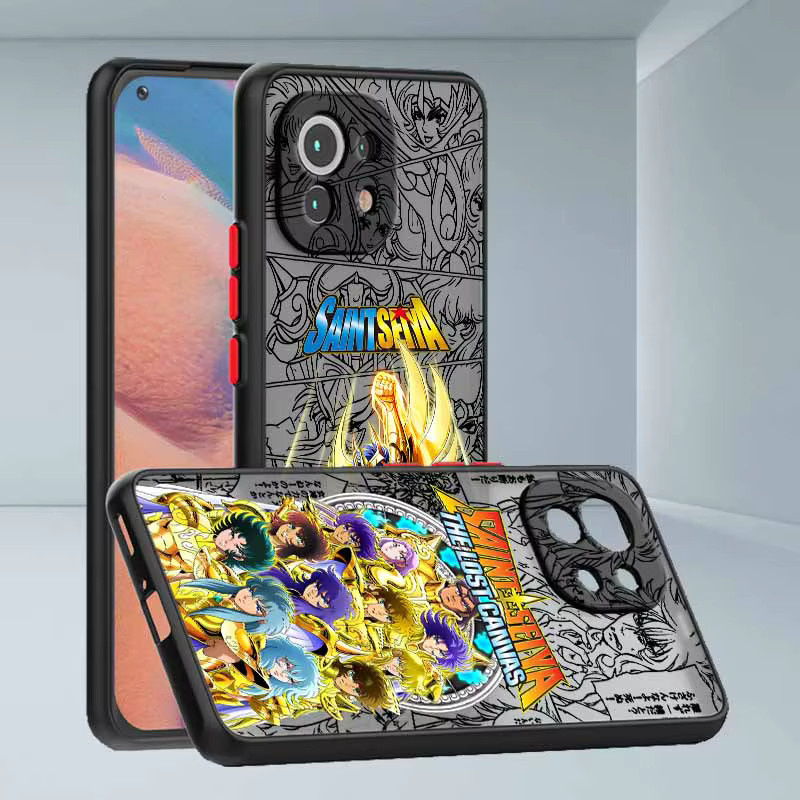 Saint Seiya Anime Handyhülle für Xiaomi und POCO Modelle, mattiert und transparent, mehrfarbig - Bild 2