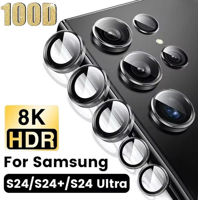 XYun Kameraobjektivschutzglas mit Metallring für Samsung Galaxy S22 Ultra, S23 Ultra und S24 Ultra Plus in Multicolor - Bild 1