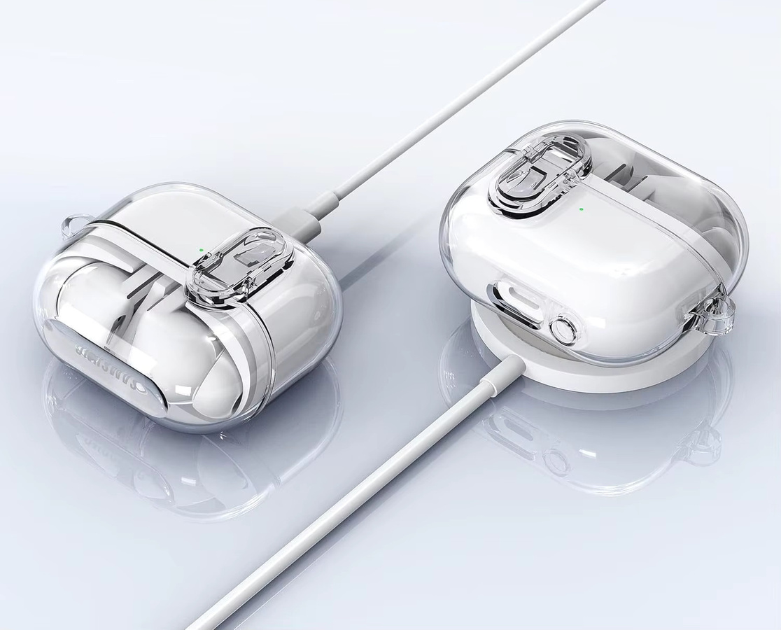 Transparente TPU-Schutzhülle für Samsung Galaxy Buds 3 Pro mit Verschlussklammer - Bild 4