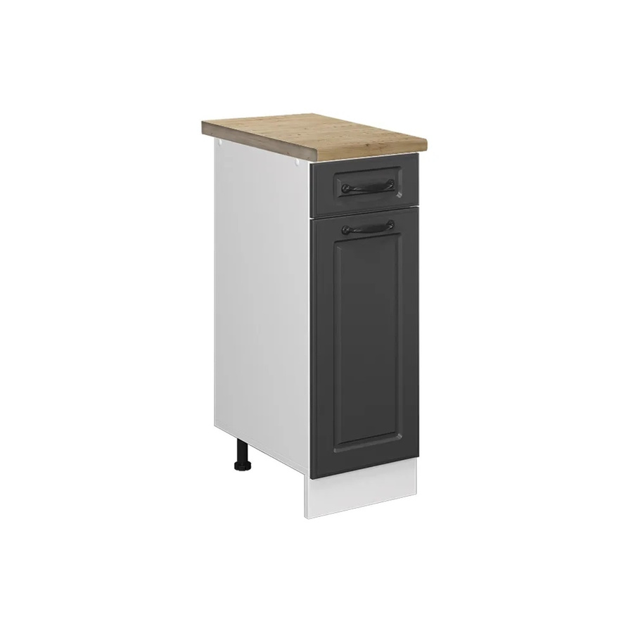 Vicco Küchenunterschrank R-Line Landhaus Stil in Anthrazit und Weiß mit Eiche Optik, B/T/H: 30 x 60 x 81,6 cm - Bild 2
