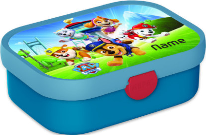 Mepal Brotdose Paw Patrol Pups in Blau mit Besteck und personalisierbar mit Namen und Foto - Bild 1