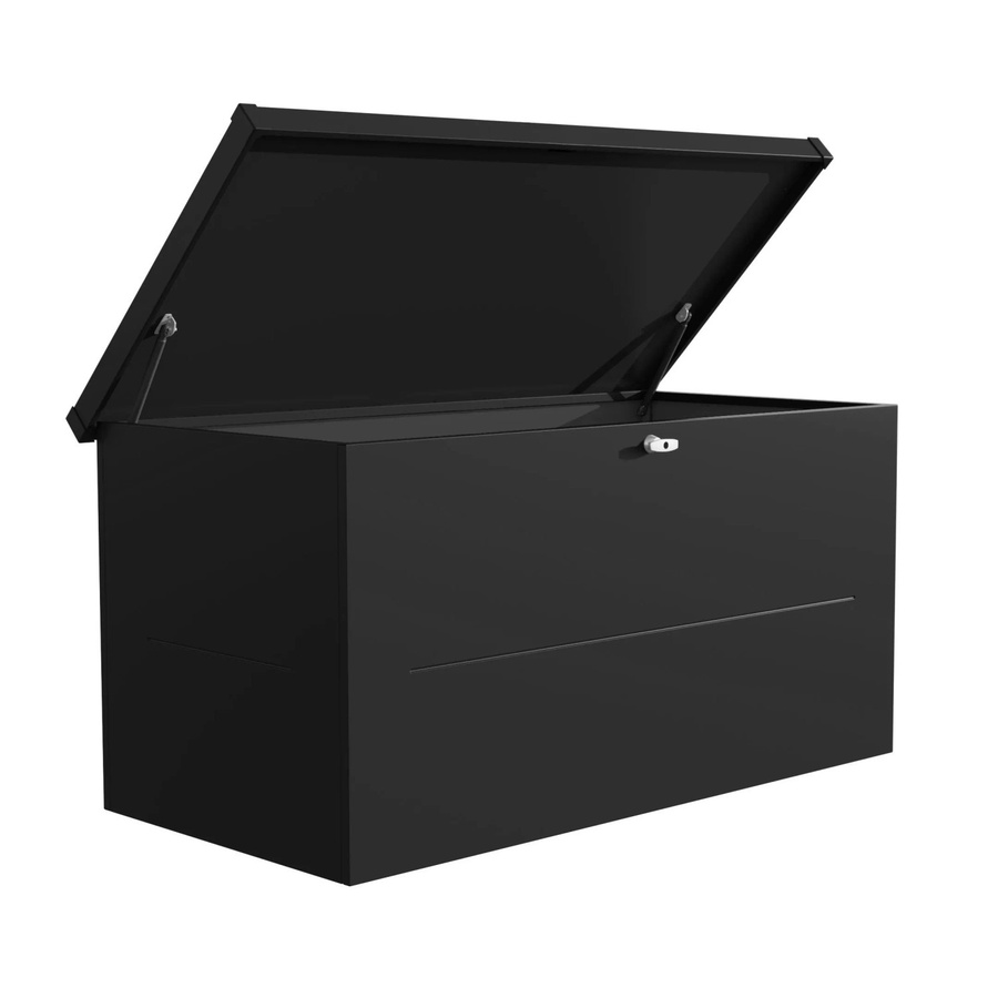 Auflagenbox Nevio von Telluria in Schwarz, B/T/H: 165 x 85 x 85 cm - Bild 2
